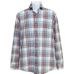 NWT Johnnie-O Plaid Breda Button Down in Antigua Sz. XXL